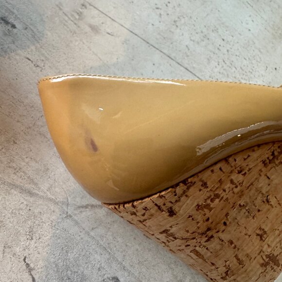 Prada Tan Corkscrew Wedges fits US 9 EU 40 (size 40.5 EU) - Picture 13 of 14